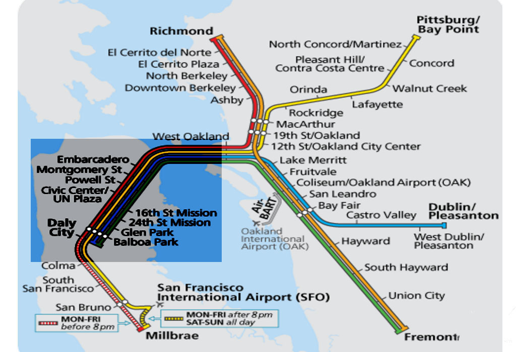 Como ir do aeroporto ao centro de San Francisco