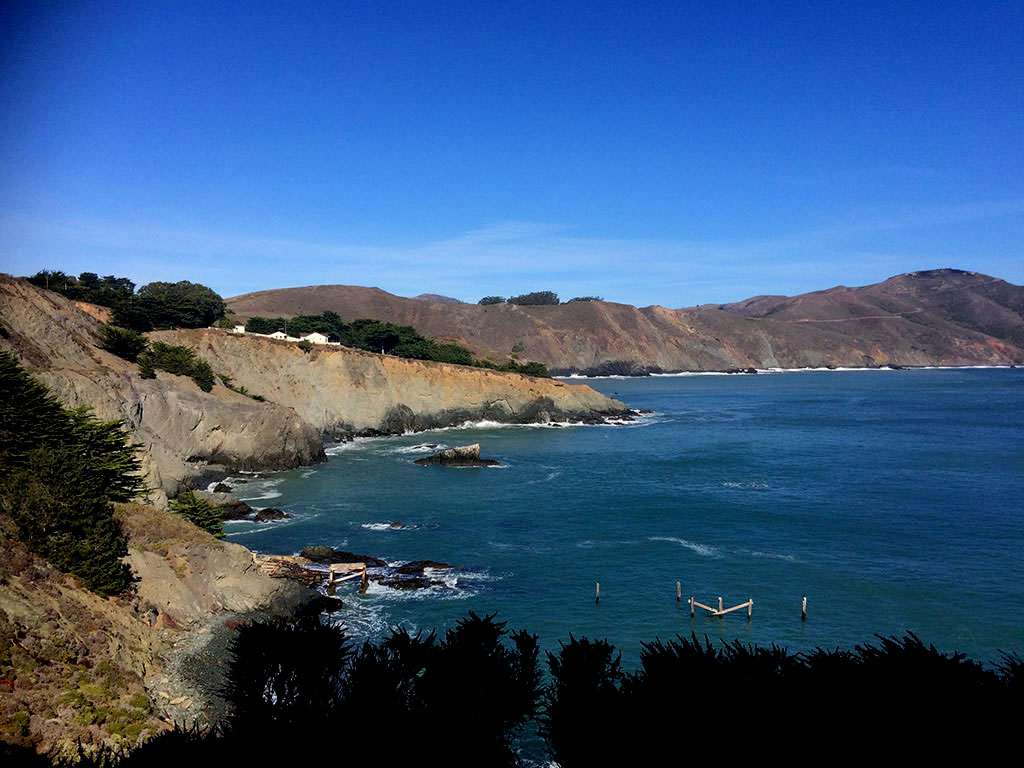 O caminho para o Point Reys Lighthouse