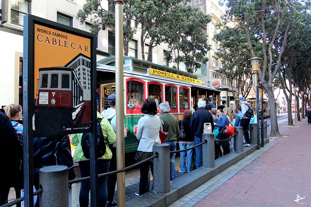 Ponto de parada do cable car