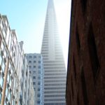 Transamerica building vista da rua