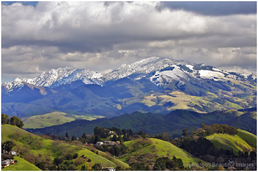 Mt Diablo com neve