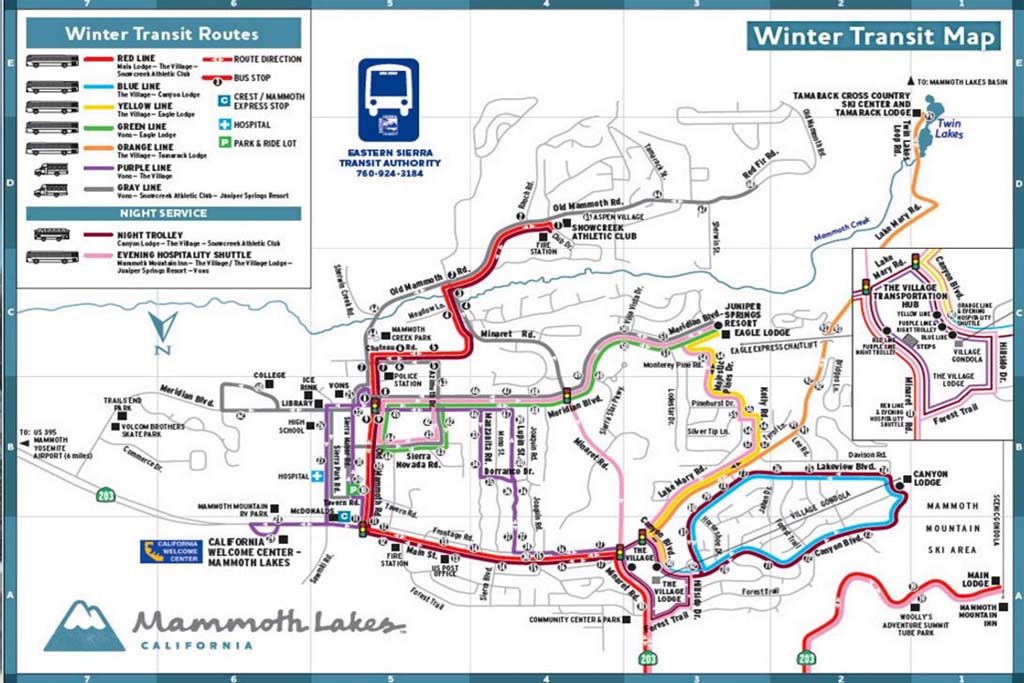 Transporte de Mammoth Lakes