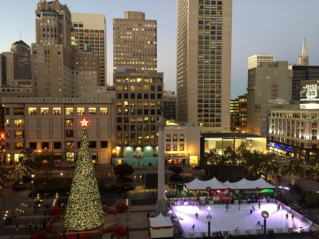 Union Square vista do alto da Macy's