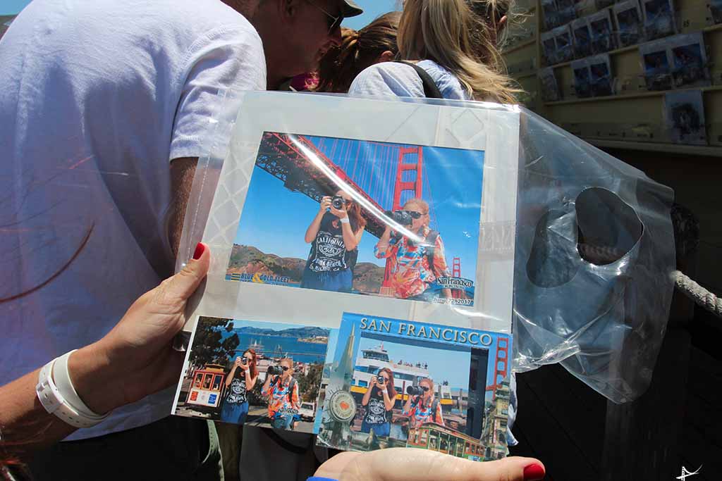 Fotografias no barco em San Francisco