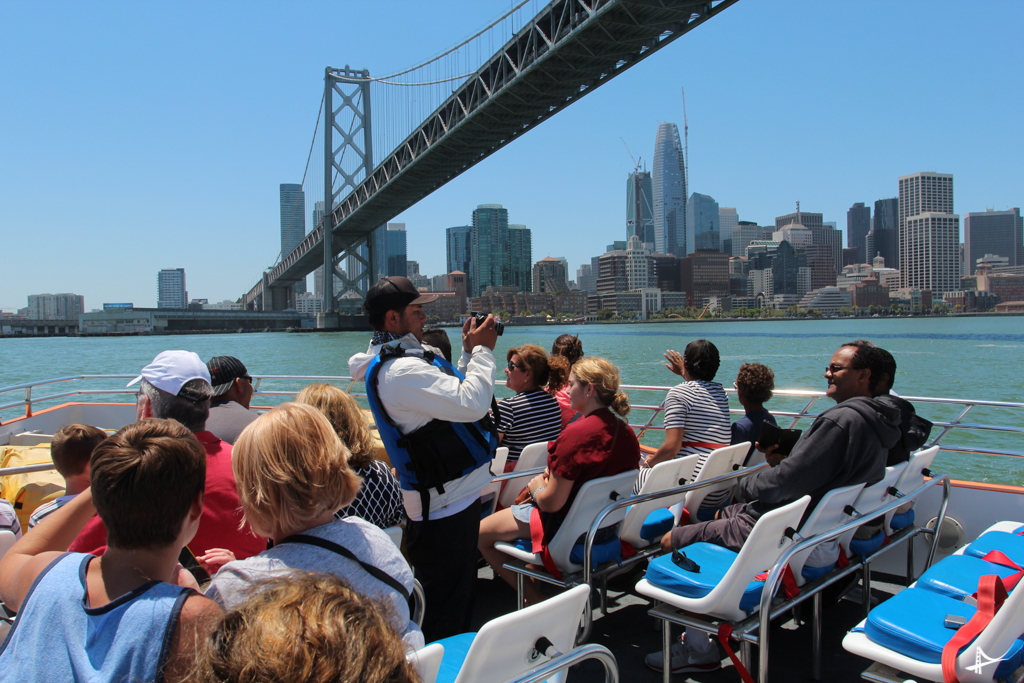 Parada para as fotos no Rocketboat em San Francisco