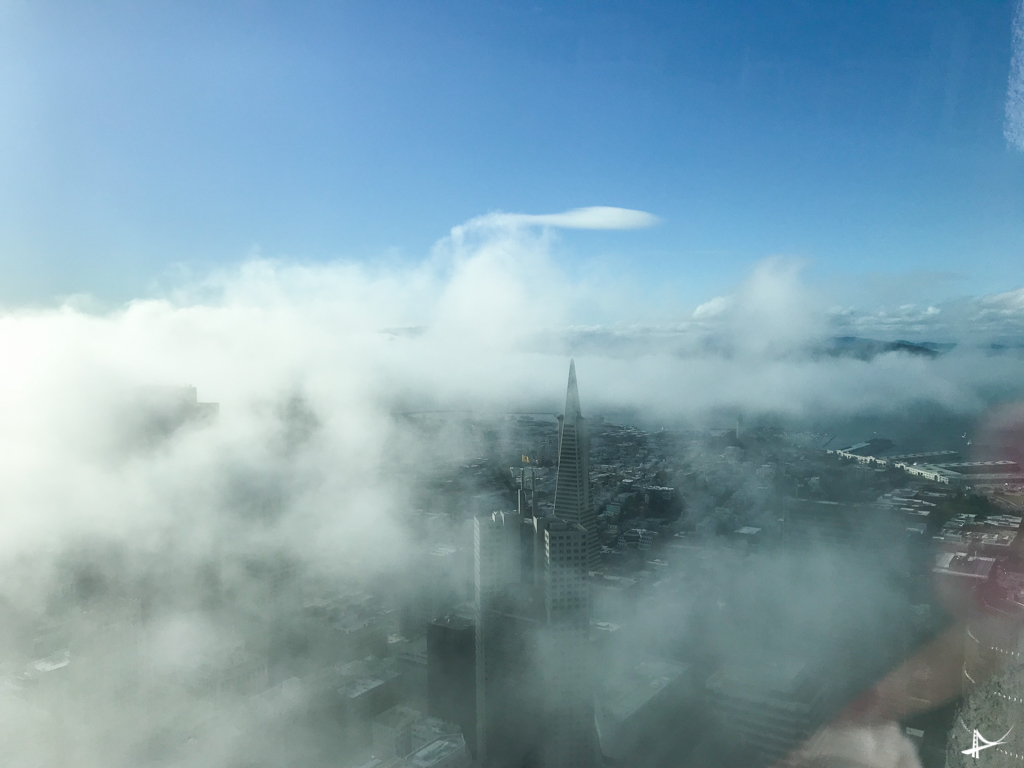 Vistas do alto da Salesforce Tower
