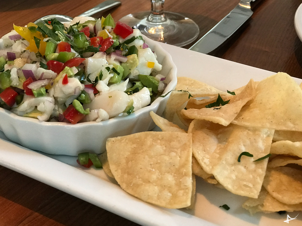 ceviche no The C Restaurant em Monterey