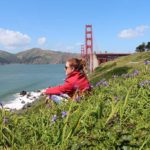 Vista da Golden Gate Prodge do Pacific Overlook