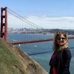 Vista da Golden Gate bridge de Marin Headlands