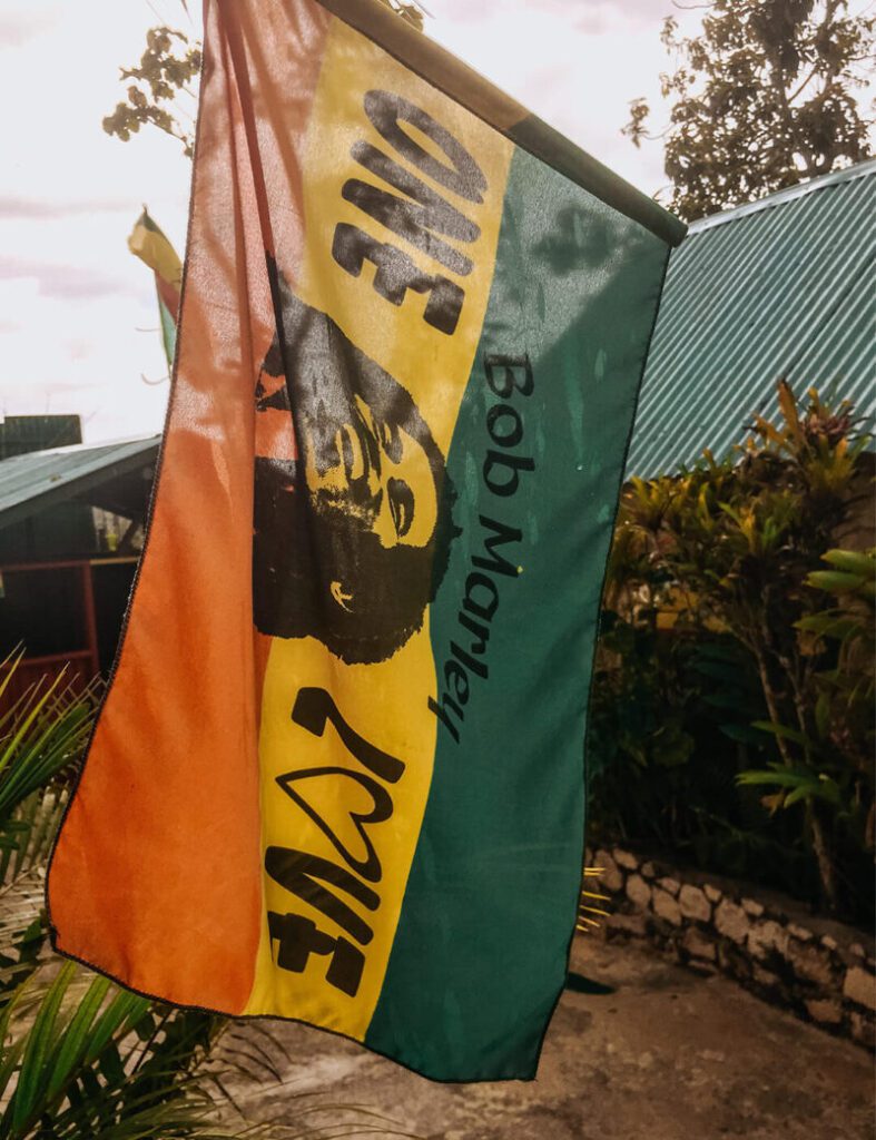Bandeira do Bob Marley