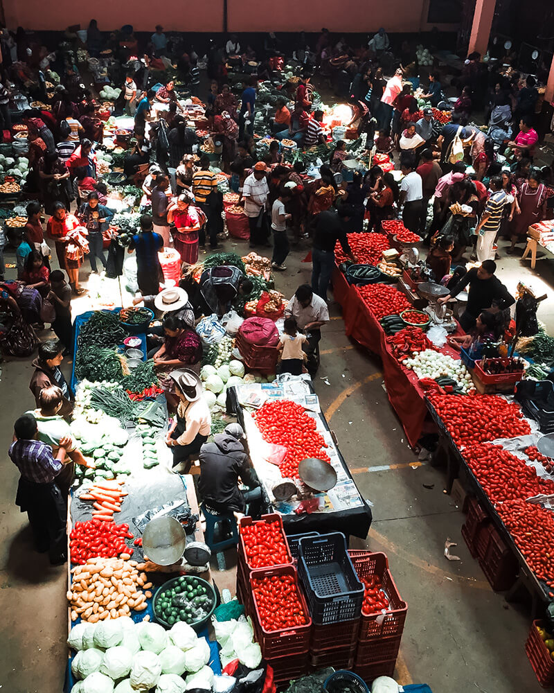 Chichicastenango Market na Guatemala