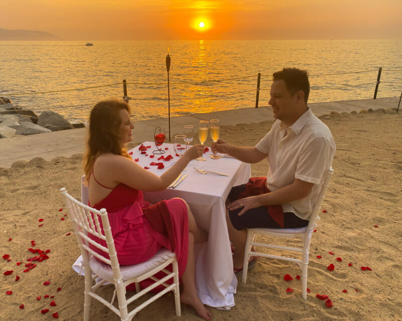 Jantar romântico em Puerto Vallarta